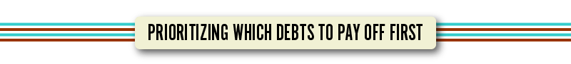 prioritizing which debts