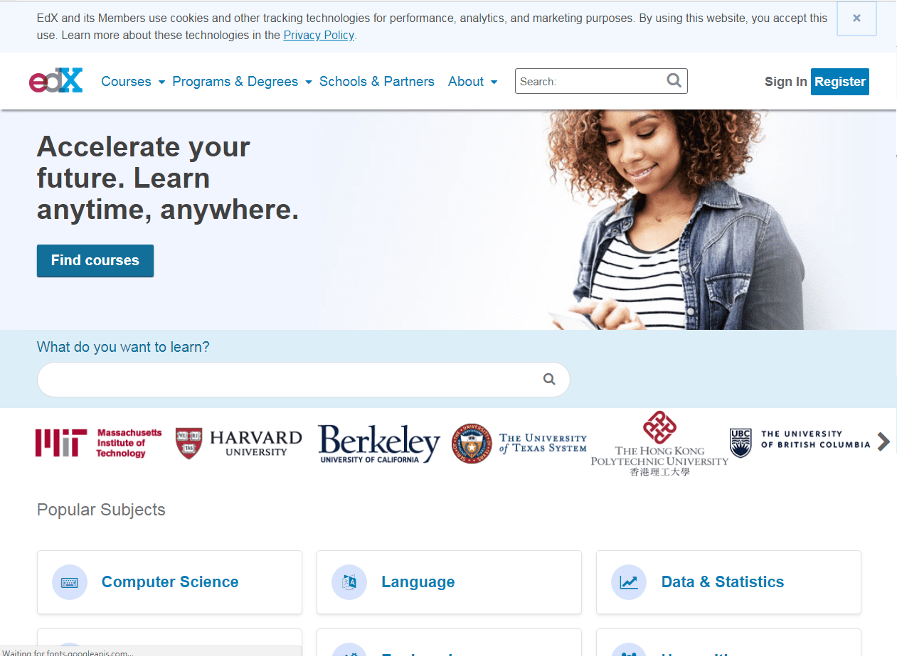 edX- college online resources