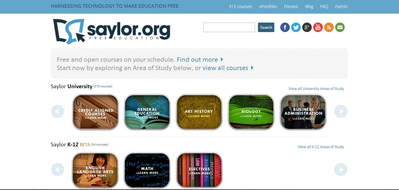 saylor- college online resources