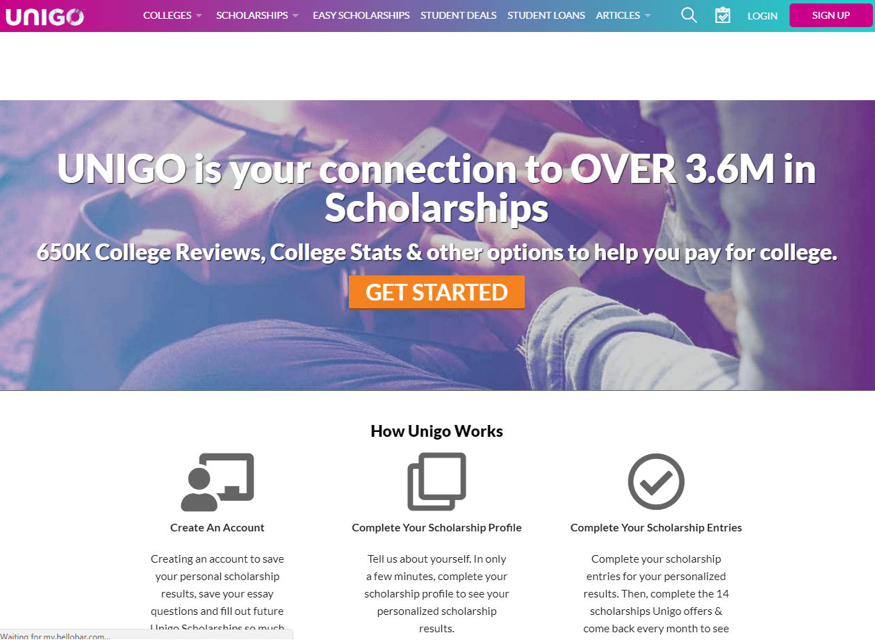 unigo- college online resources