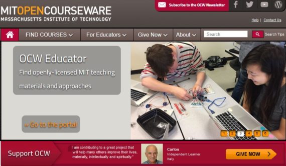 MIT Open Courseware - PhD online resources