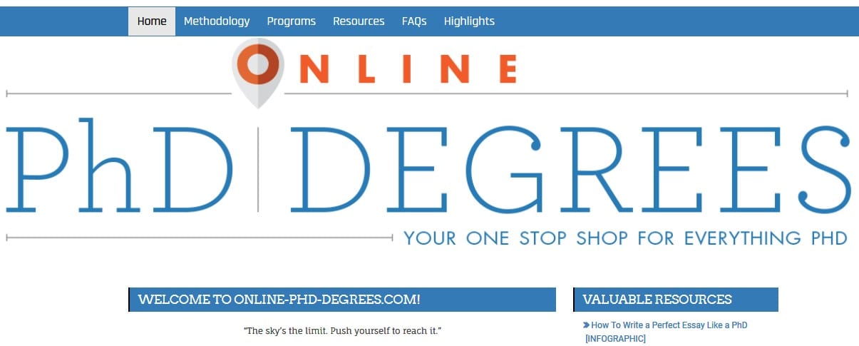 PhD online resources