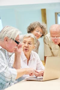 senior citizens studying